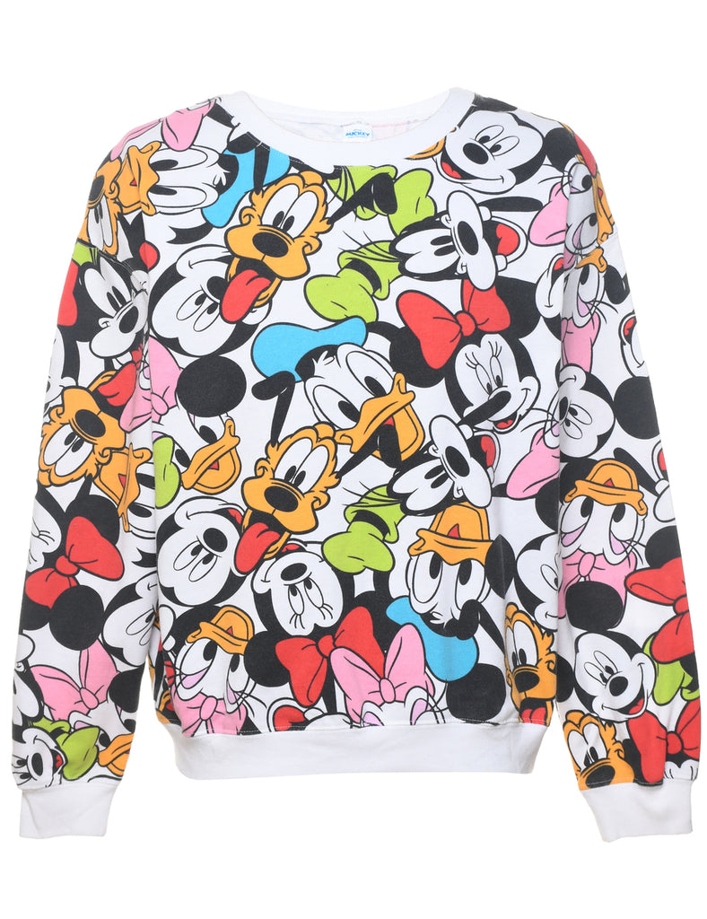 Disney 1990s Multi-Colour Cartoon Sweatshirt - M