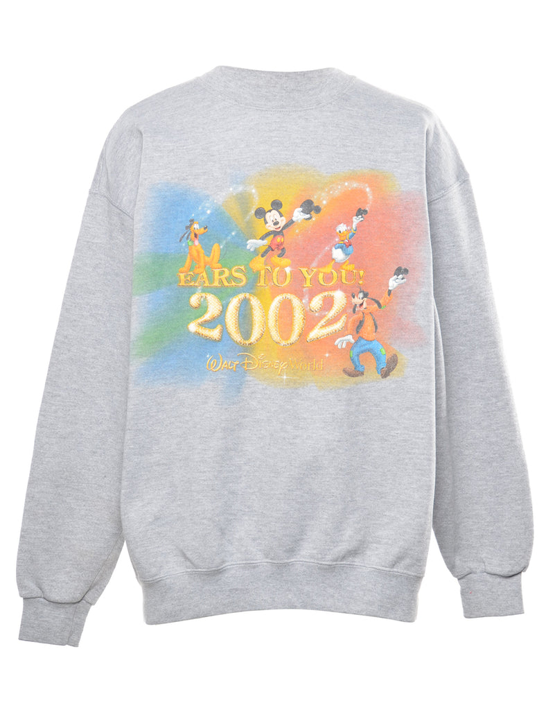 Disney Cartoon Grey Classic Sweatshirt - L