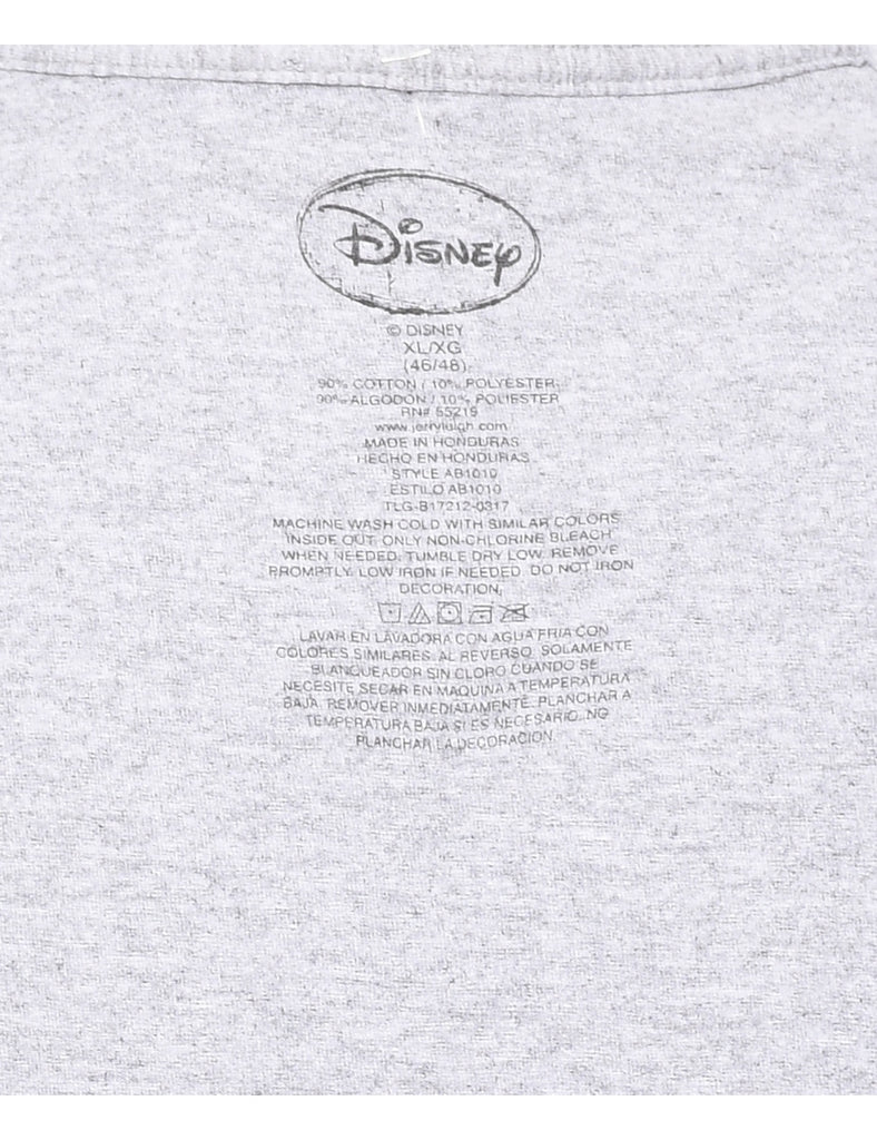 Disney Cartoon Grey T-shirt - XL