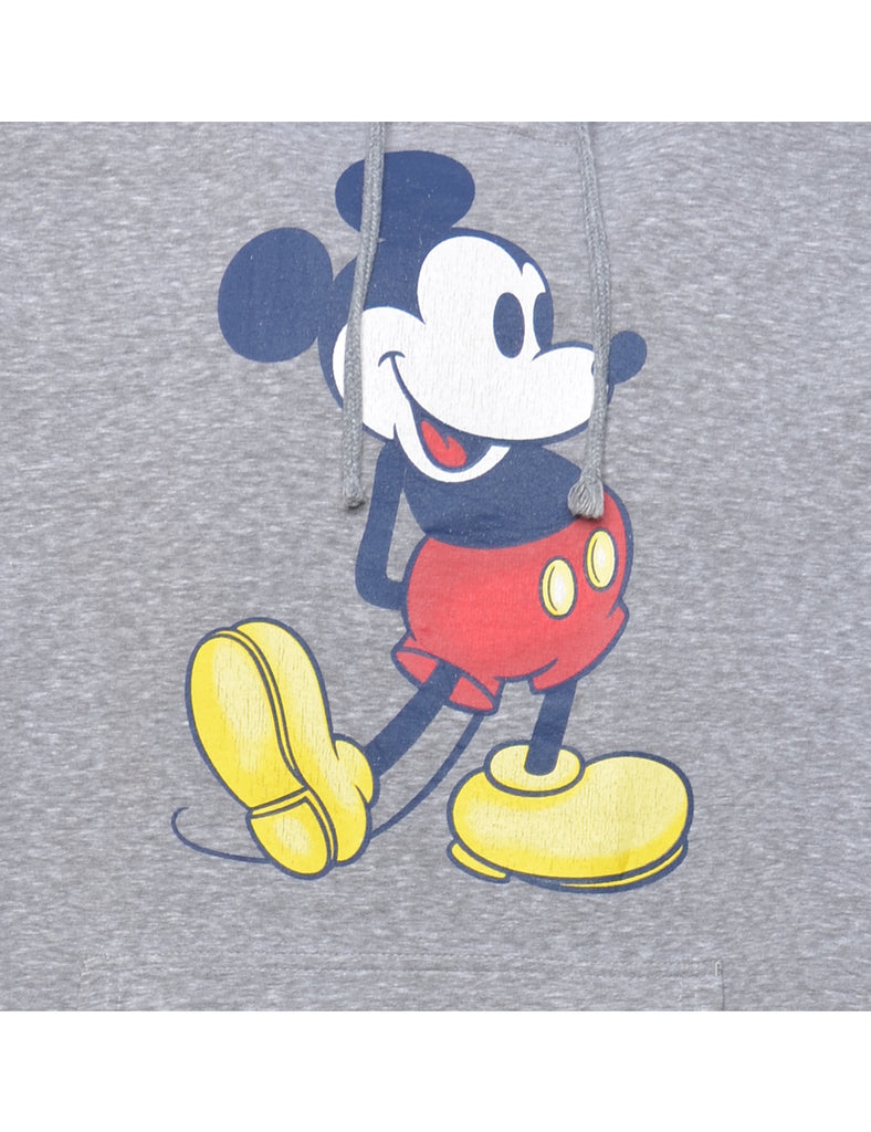 Disney Cartoon Printed Hoodie - M