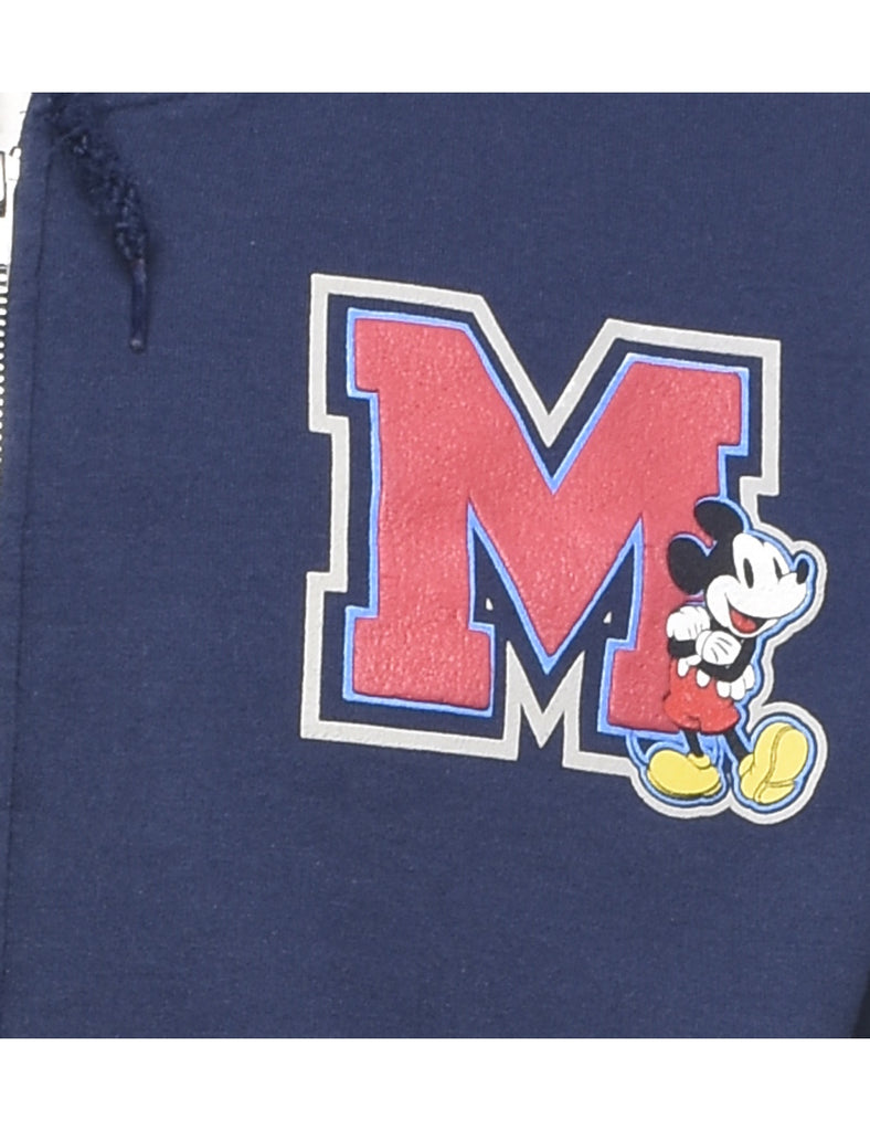 Disney Parks Mickey Hooded 1990s Cartoon Sweatshirt - M