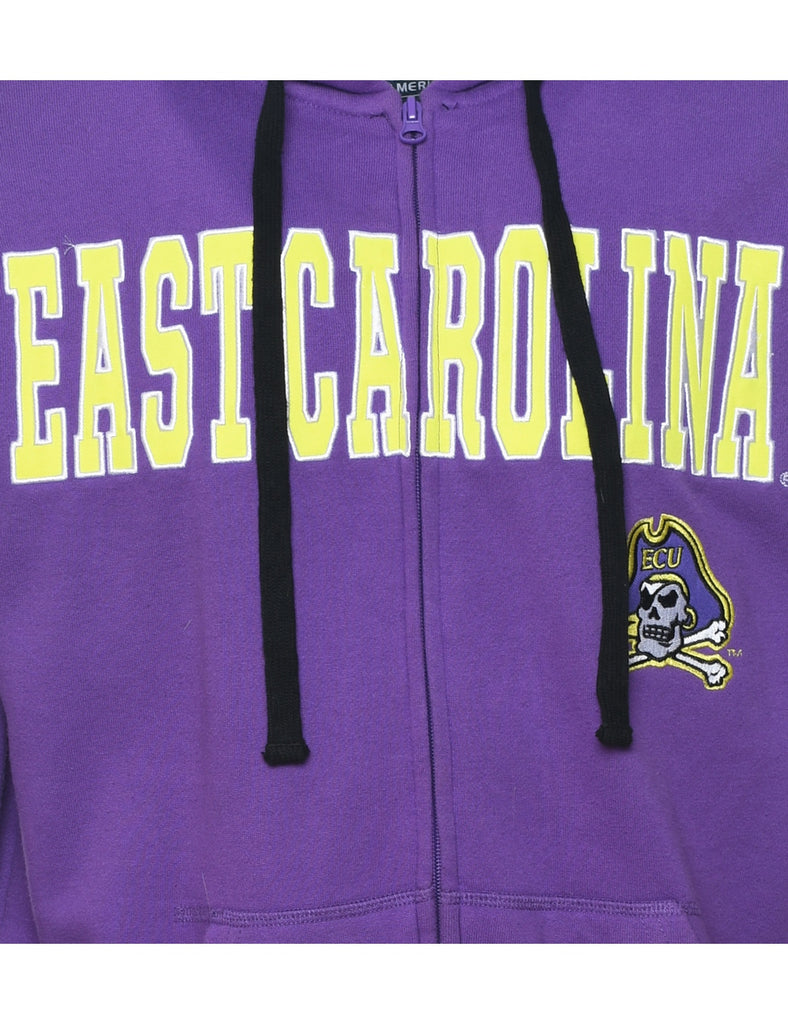 East Carolina Embroidered Zip-Front ECU Sweatshirt - S