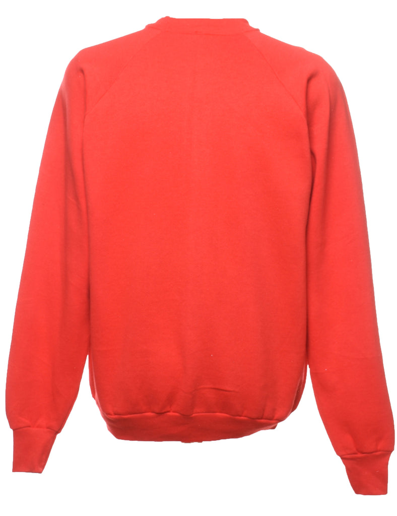 East High Cavaliers Printed Red & White Sweatshirt - XL