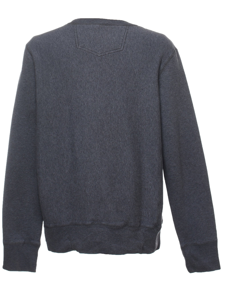 Eddie Bauer Printed Dark Grey & Green Sweatshirt - L