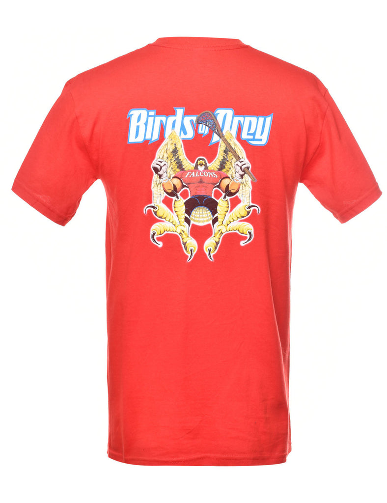 Falcons Lacrosse Printed T-shirt - S