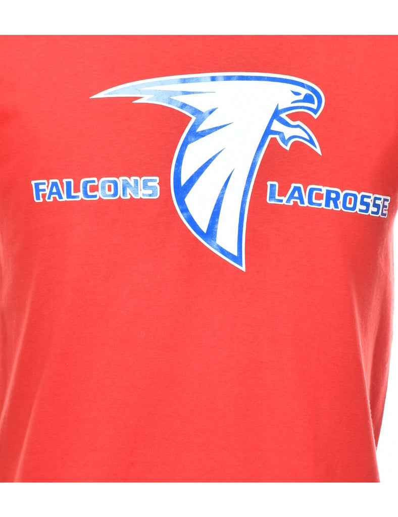 Falcons Lacrosse Printed T-shirt - S
