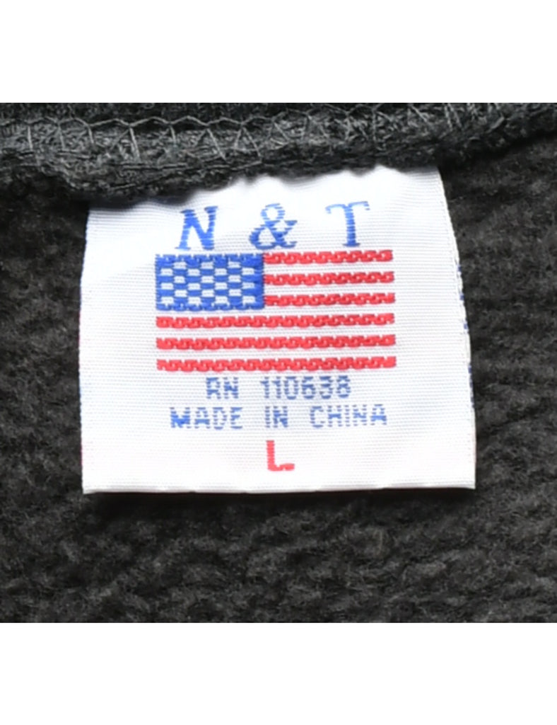 FBI Printed Hoodie - L