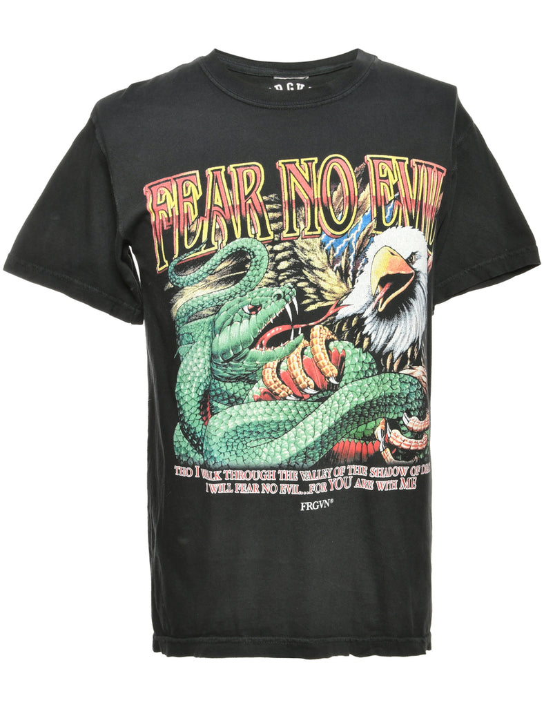 Fear No Evil Printed T-shirt - S