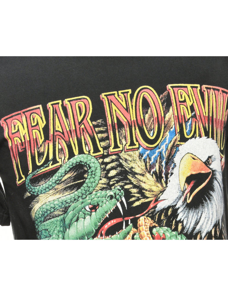 Fear No Evil Printed T-shirt - S