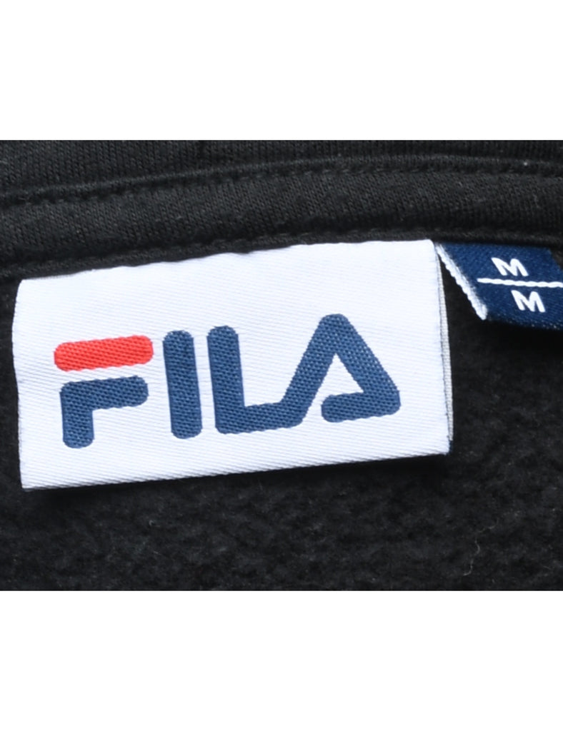 Fila Black Classic Hoodie  - M