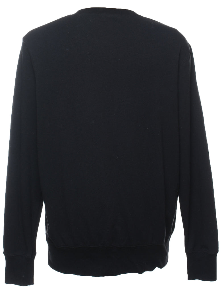 Fila Embroidered Black Sweatshirt - L