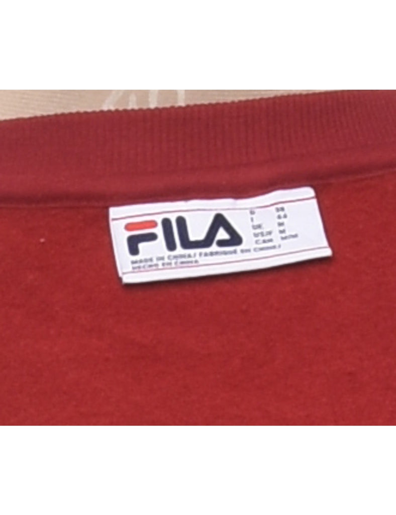 Fila Maroon Sweatshirt - M