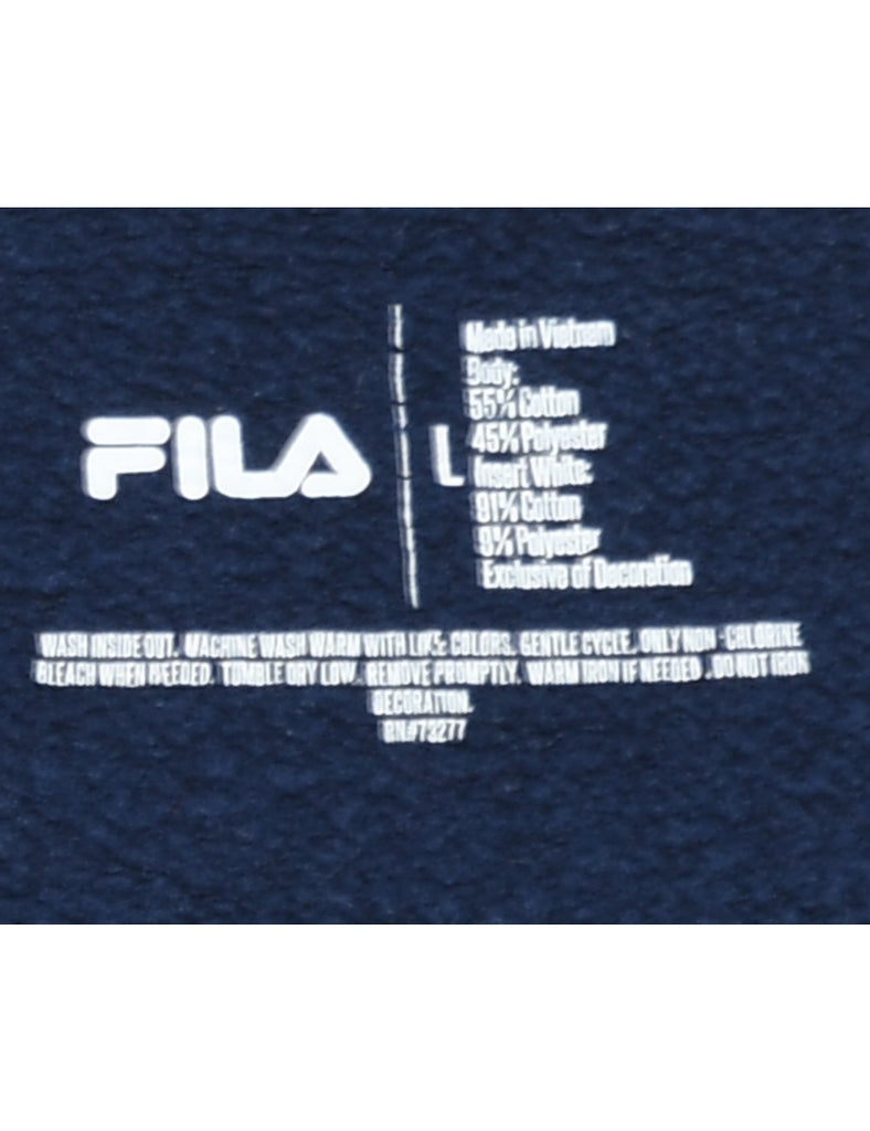 Fila Navy, Red & White Contrast Sweatshirt - L