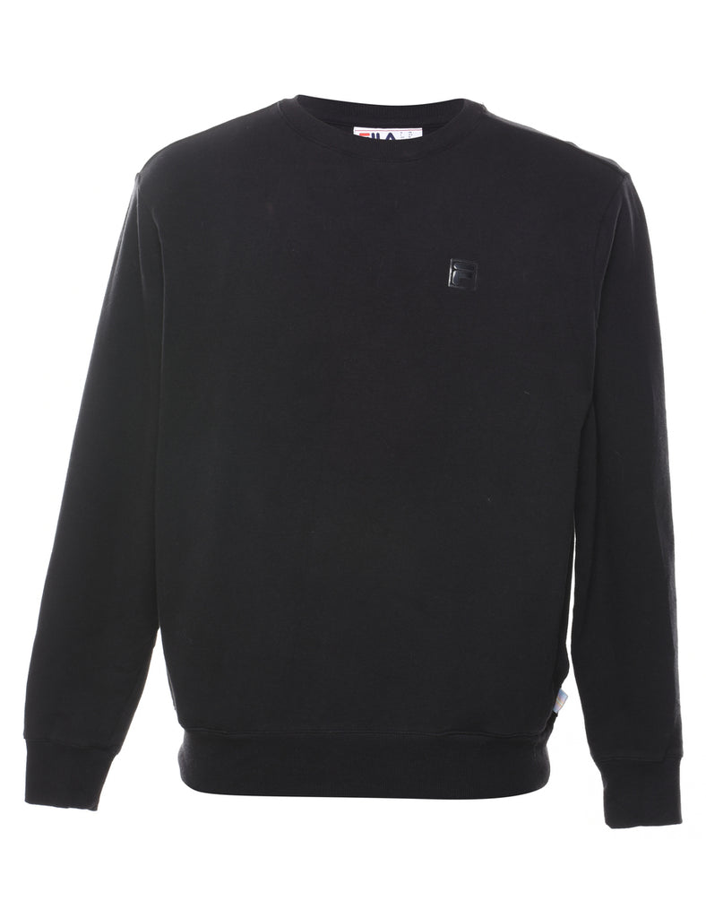 Fila Plain All Black Sweatshirt - M