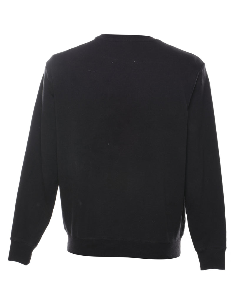Fila Plain All Black Sweatshirt - M