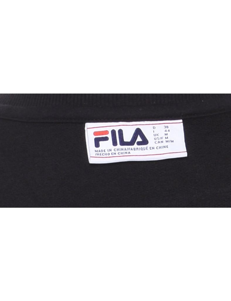 Fila Plain All Black Sweatshirt - M