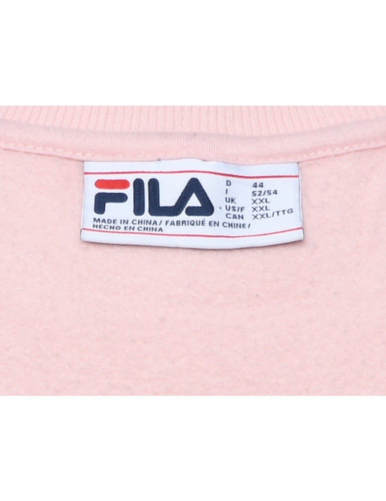 Fila Plain Pale Pink Sweatshirt - XXL