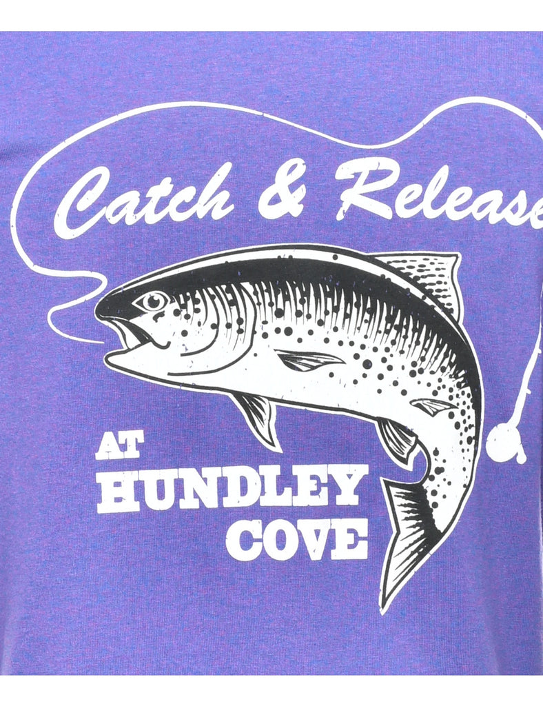 Fishing Printed T-shirt - L
