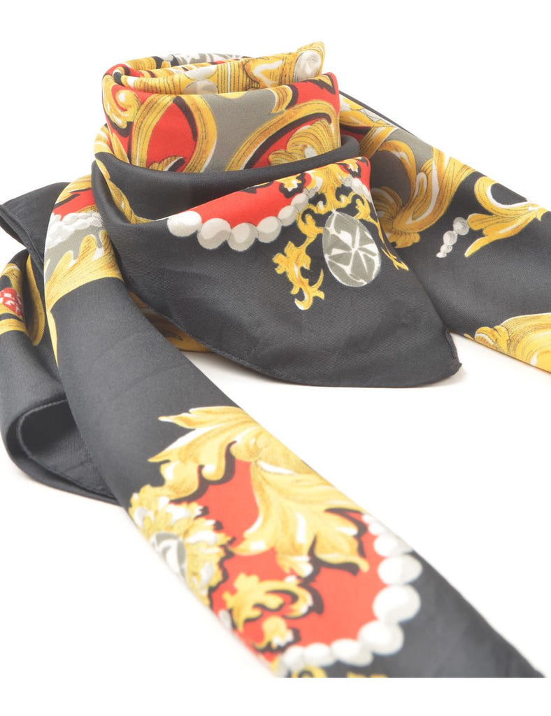 Floral Print Head Scarf - M