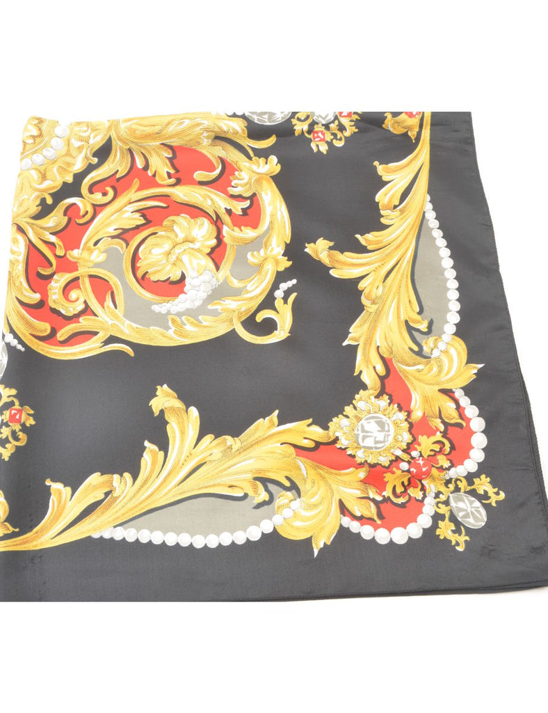 Floral Print Head Scarf - M