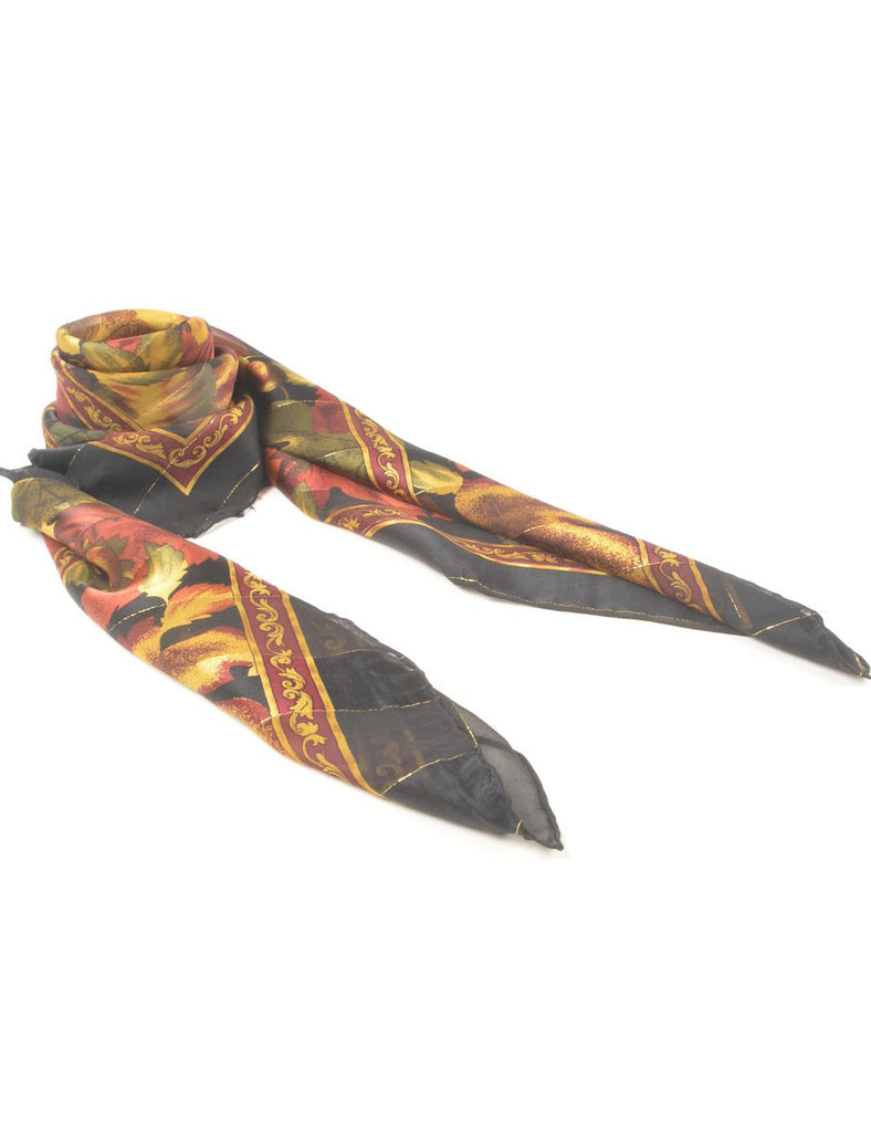 Floral Print Scarf - L