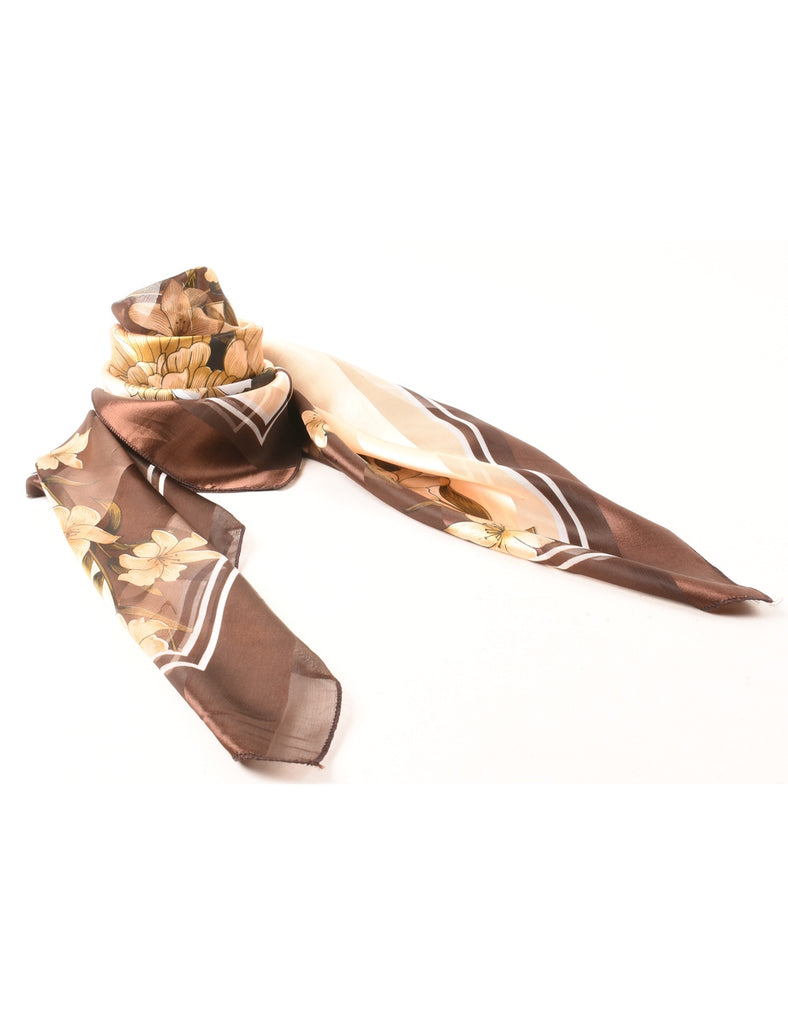 Floral Print Scarf - M