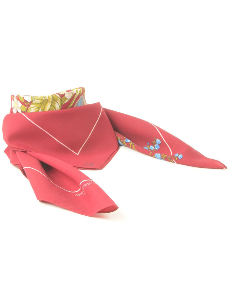 Floral Print Scarf - M