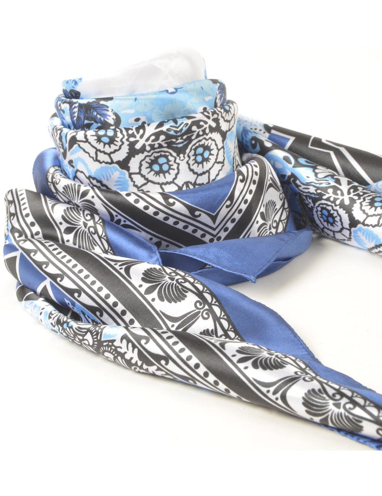 Floral Print Scarf - L