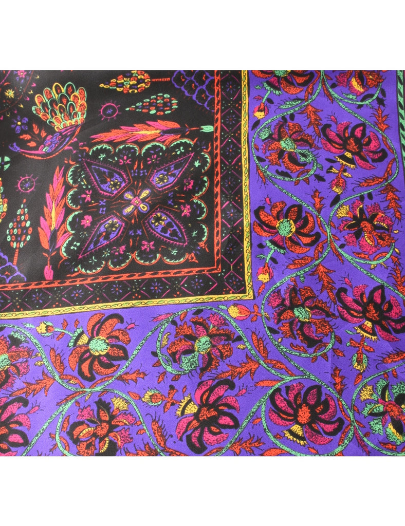 Floral Print Scarf - M