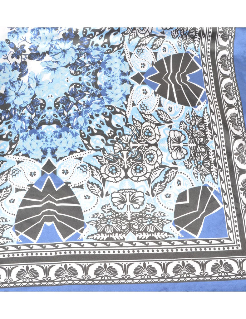 Floral Print Scarf - L