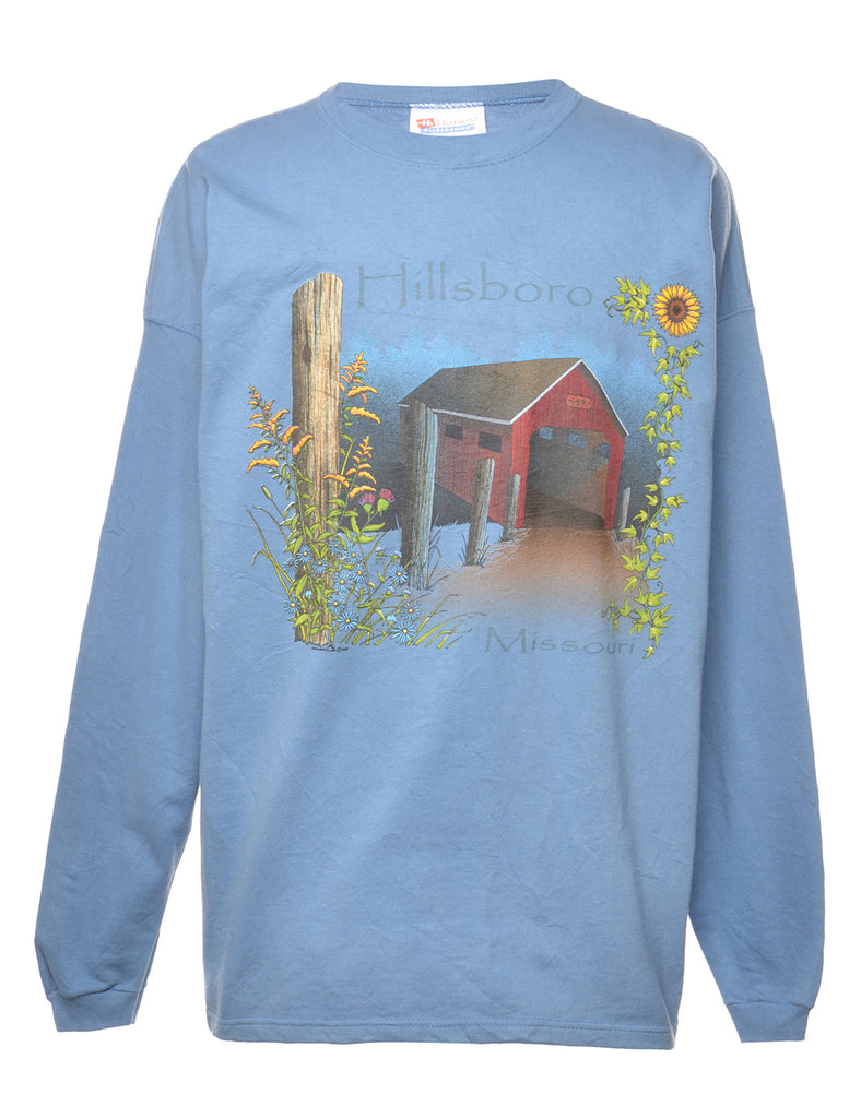 Floral Printed Sweatshirt - XL