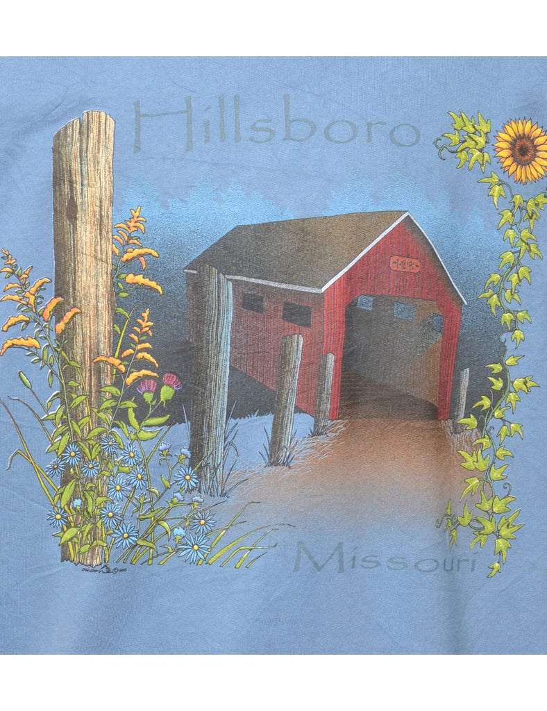 Floral Printed Sweatshirt - XL