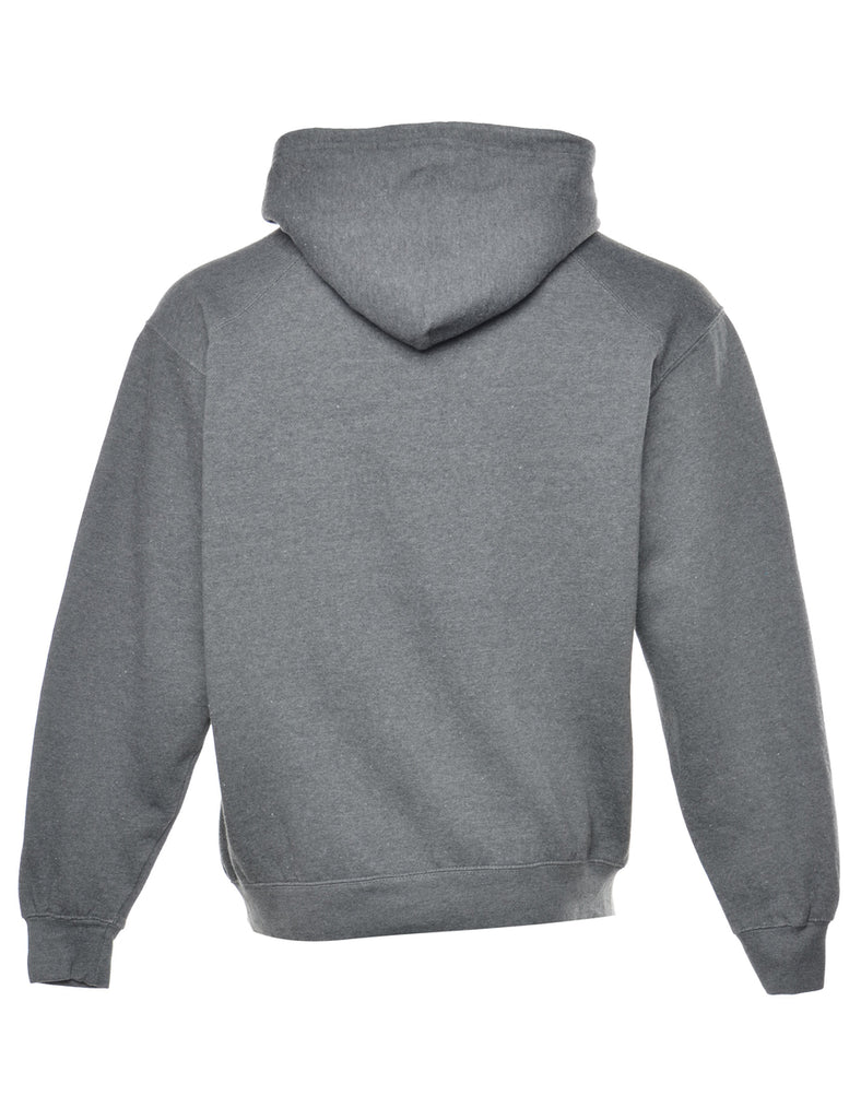 Football Hooded Grey Sports Sweatshirt - M