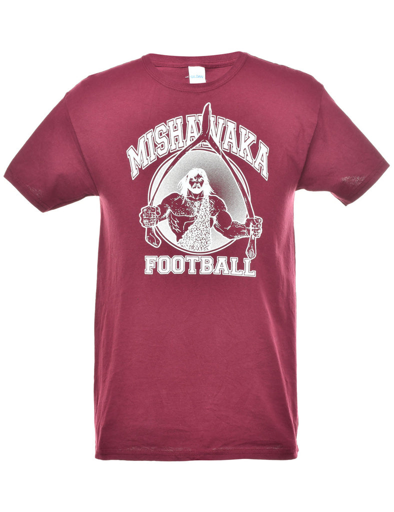 Football Mishawaka Printed T-shirt - M