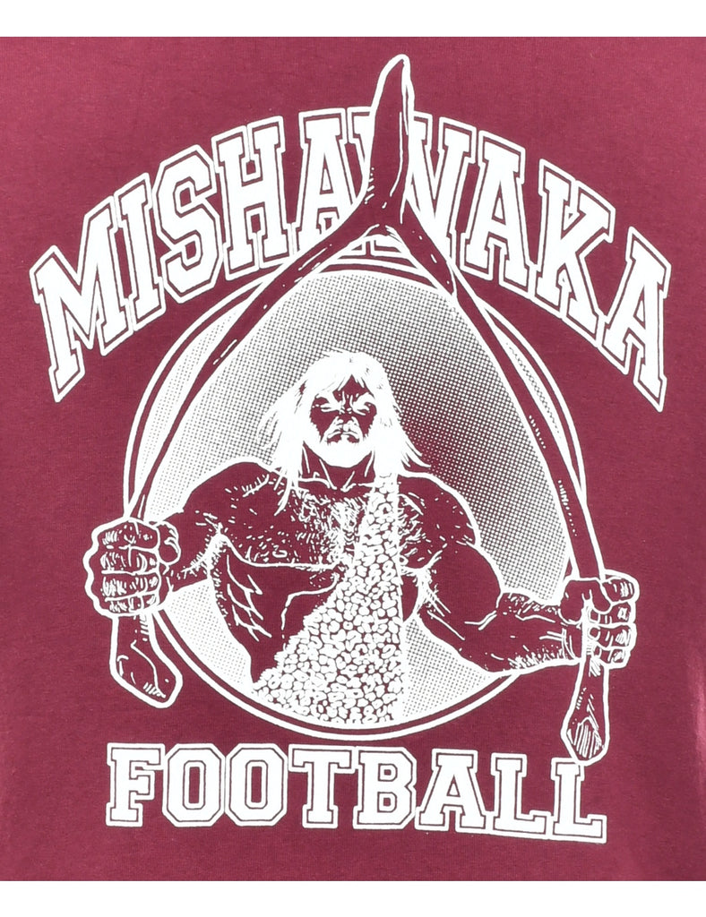 Football Mishawaka Printed T-shirt - M