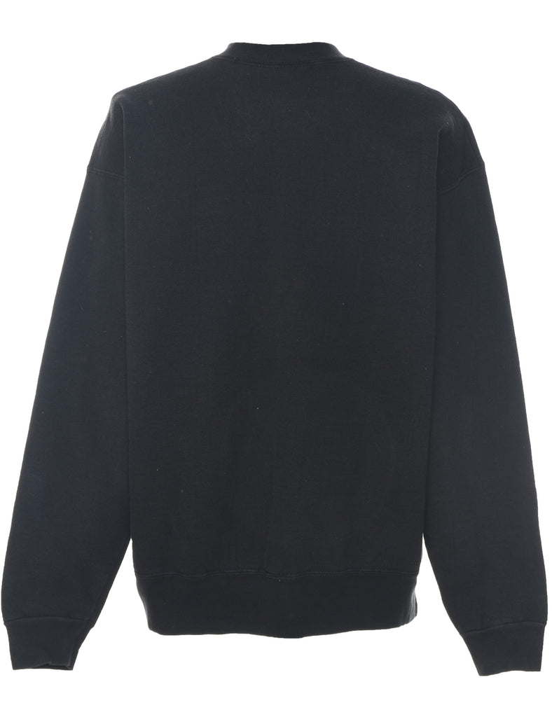 Football Purple & Black Printed Sweatshirt - XL