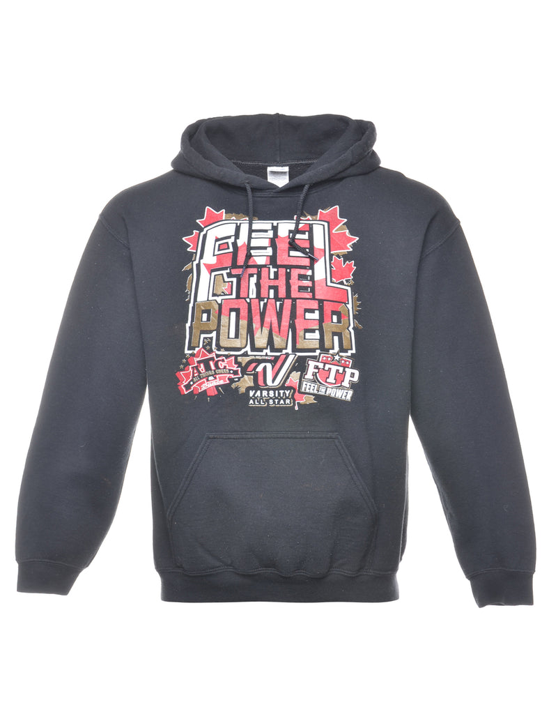 Gildan Feel The Power Printed Hoodie - M