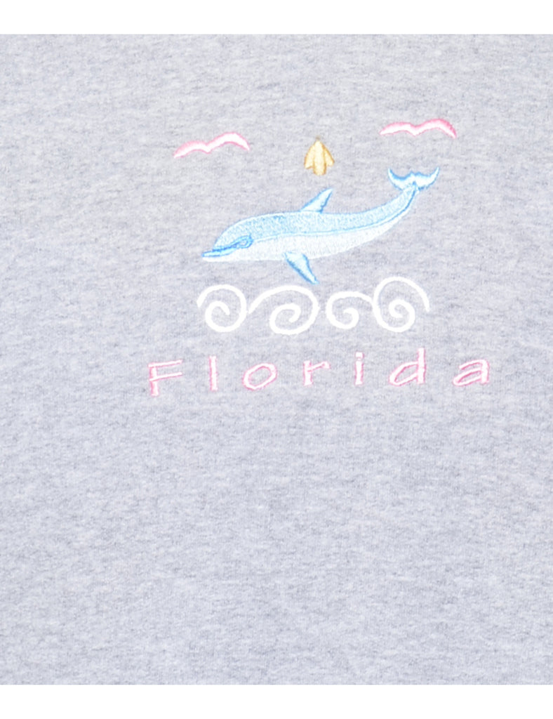 Gildan Florida Embroidered Sweatshirt - L
