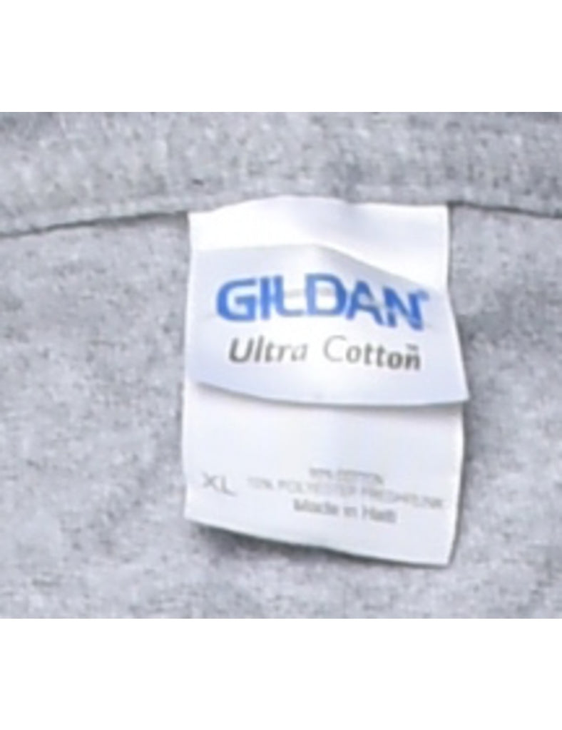 Glen Burnie Gophers Printed Grey & Red T-shirt - XL