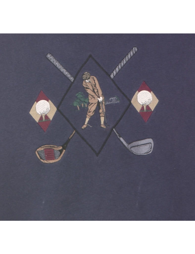 Golf Embroidered Sweatshirt - L