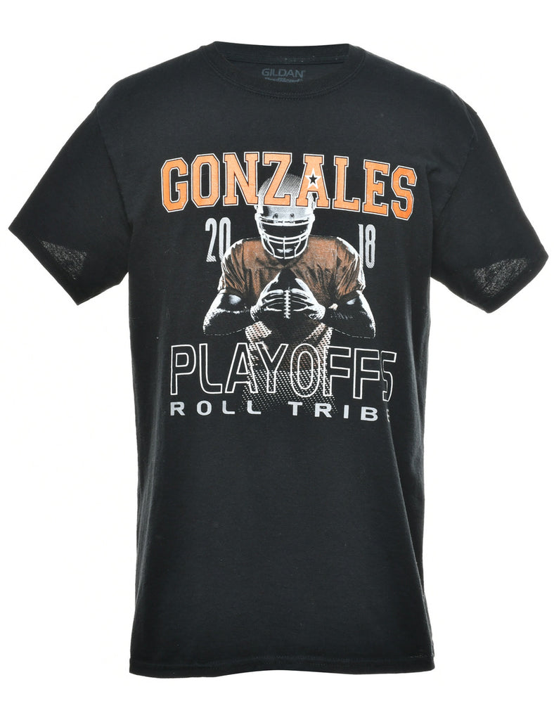 Gonzales Playoffs Roll Tribe Printed T-shirt - M