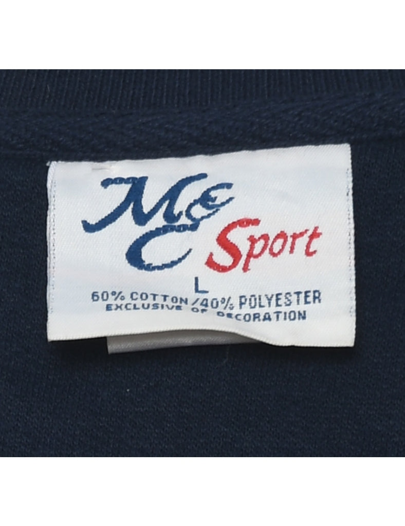 Grandpa Embroidered Navy Sweatshirt - L