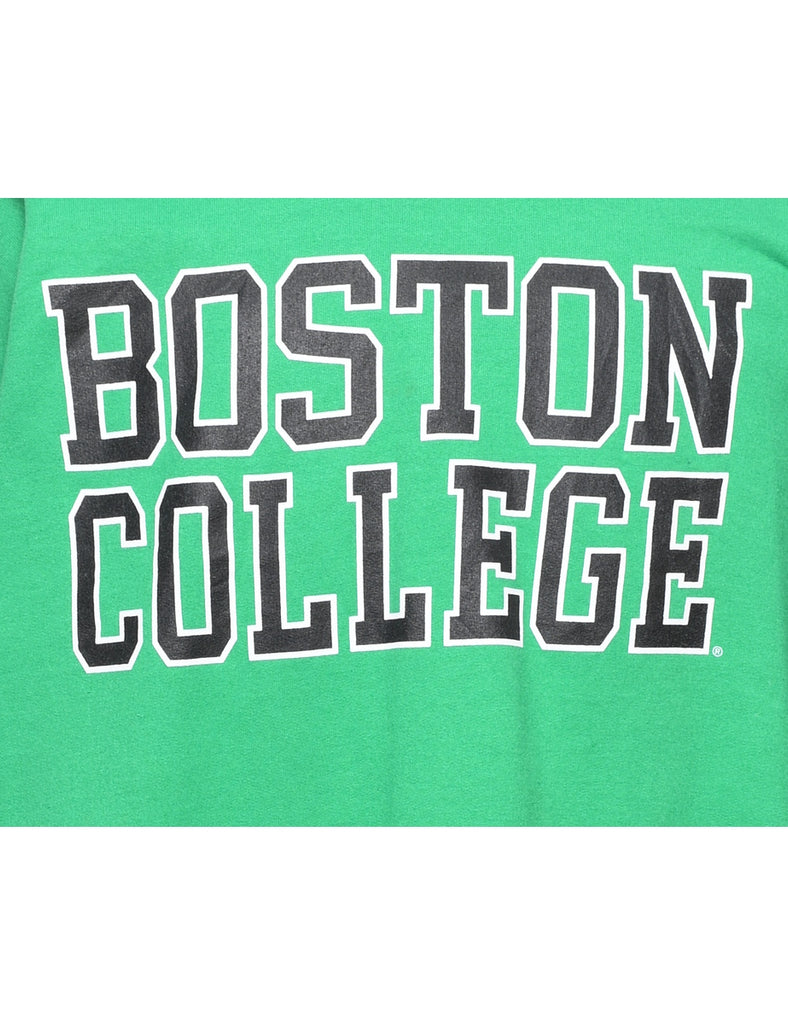 Green Boston College Printed Sweatshirt - XL