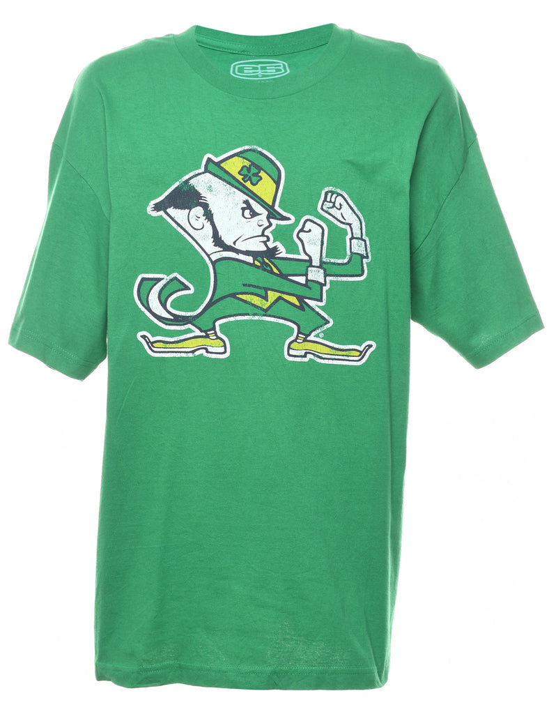 Green Leprechaun Printed T-shirt - XL