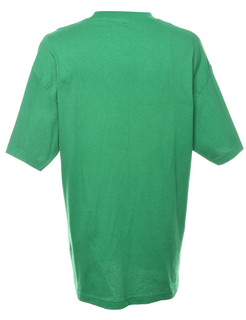 Green Leprechaun Printed T-shirt - XL