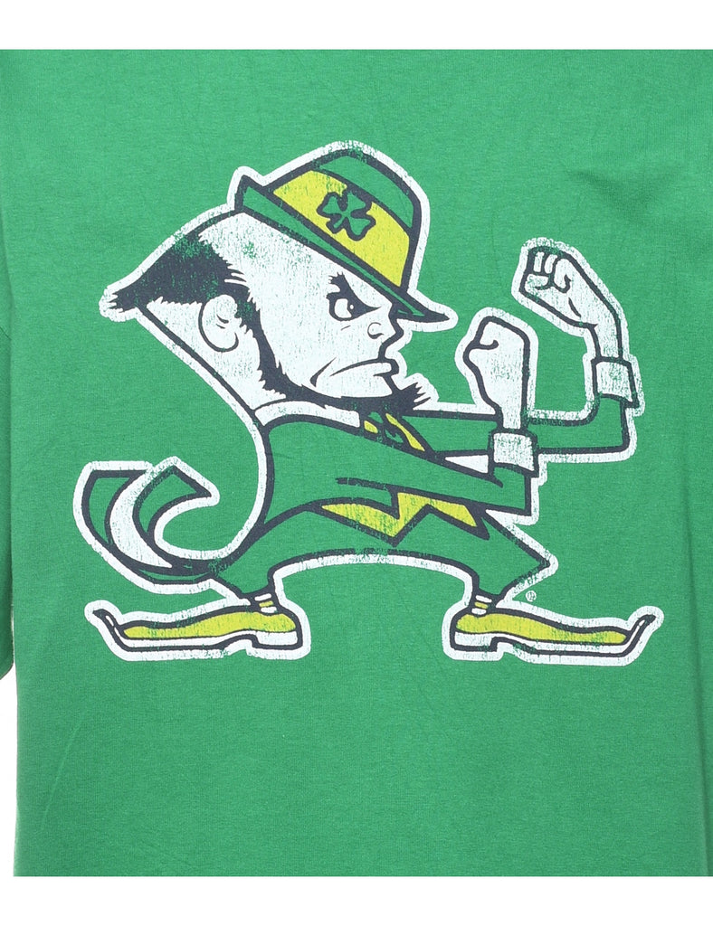 Green Leprechaun Printed T-shirt - XL