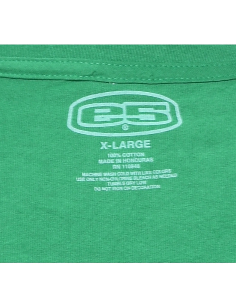 Green Leprechaun Printed T-shirt - XL