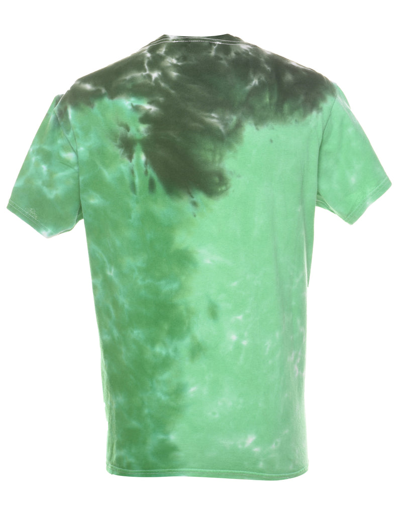Green & Yellow University Of Oregon Tie Dye T-shirt - M