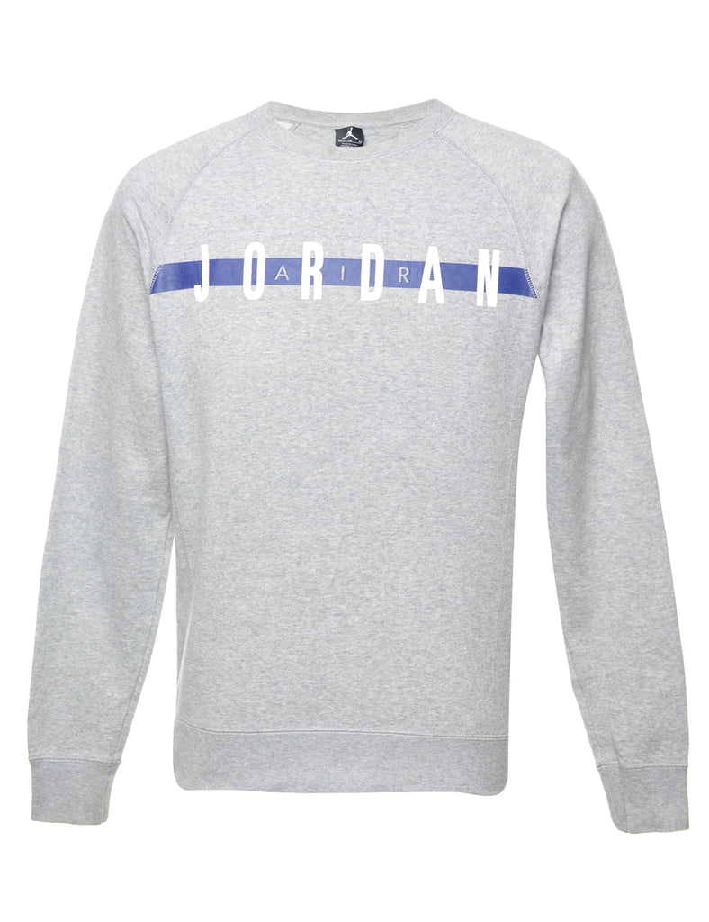 Grey Air Jordan Printed Sweatshirt - S