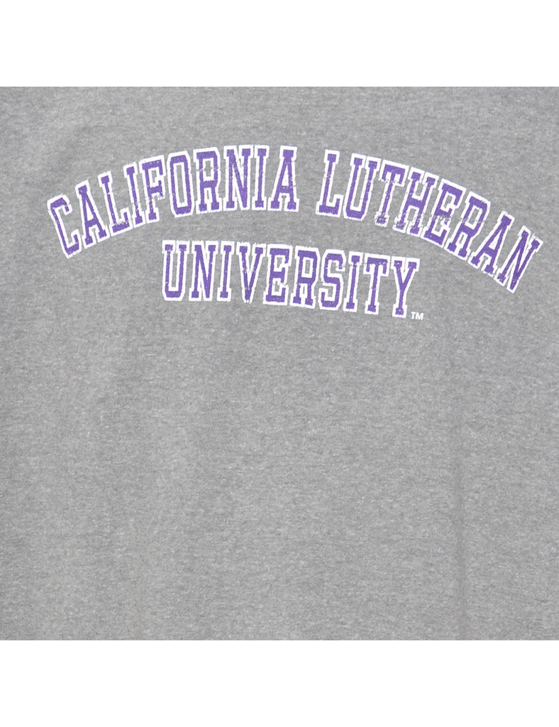 Grey California Lutheran University Printed Sweatshirt - XL